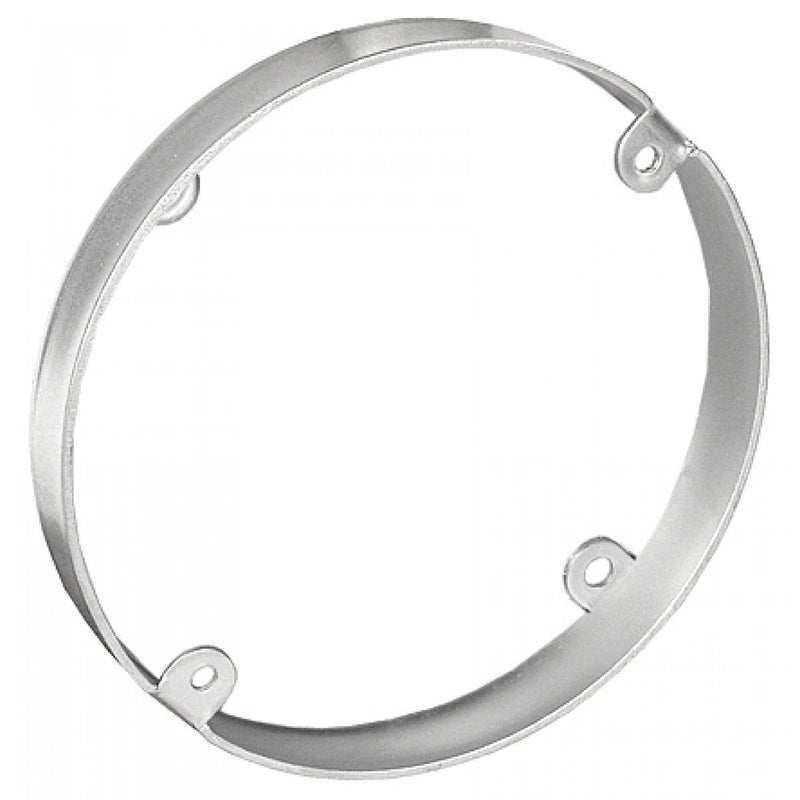 2 Pcs, 4 in. Round Pan Box Extension Ring, 1/2 in. Deep, Zinc Plated Steel Used to Mount Ceiling & Wall Lighting Fixtures to Provide Additional Wire Capacity